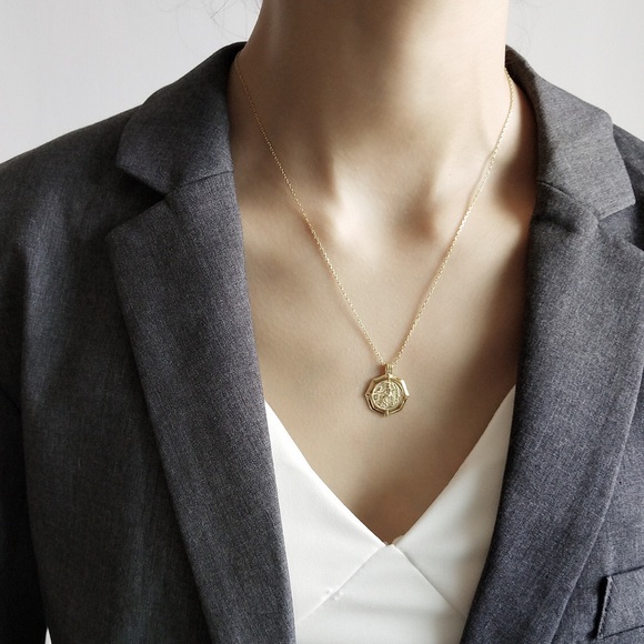 Sterling Silver Gold Plated Vintage Necklace - Picture 8 of 8